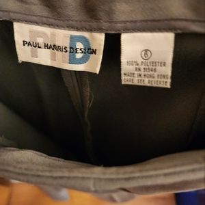 Paul Harris Pants suit, olive green, pants size 6, jacket size small